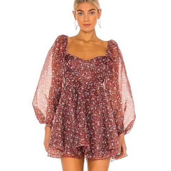 Selkie Dresses & Skirts - Selkie The Princess Mini Dress in Crimson Floral, size XL, NWT